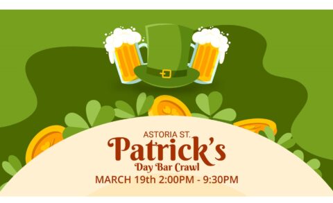 St Patricks Day Bar Crawl Astoria 3/12/22